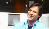 PIX: Vivek Oberoi visits the Rediff office