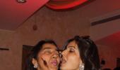 PIX: When Raveena LICKED cake off Anu Ranjan's face