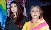 PIX: Aishwarya, Shah Rukh at Subhash Ghai's party