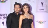 PIX: Bipasha, Raveena party with Shilpa, Raj Kundra