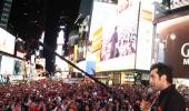 PIX: Ranbir, Rishi, Neetu Kapoor in New York's Times Square