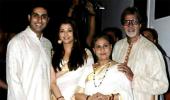 Amitabh, Abhishek, Aishwarya celebrate Jaya Bachchan's birthday