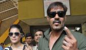 PIX: Kajol, Ajay Devgn, Roshans cast their vote