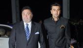 PIX: Ranbir, Rishi, KJo, Juhi Chawla at a wedding reception