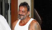 PIX: Sanjay Dutt returns home from jail