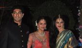 PIX: Rekha, Bachchans, Shah Rukh at Ahana Deol's wedding reception