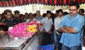 PIX: Venkatesh, D Ramanaidu attend Uday Kiran's funeral