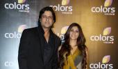 Armaan-Tanishaa arrive hand-in-hand for Colors party