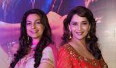 PIX: Madhuri Dixit, Juhi Chawla at Gulaab Gang screening