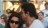 PIX: Shah Rukh, Farah at Juhi Chawla's brother's funeral
