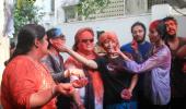 PIX: Bappi Lahiri celebrates Holi with family