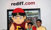 PIX: Mighty Raju visits Rediff office