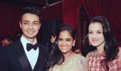 Arpita-Ayush reception: Some candid moments