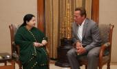 PIX: Arnold Schwarznegger arrives in India