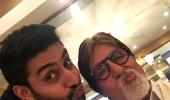 Amitabh Bachchan celebrates Friendship Day with son Abhishek