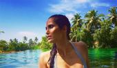 Padma Lakshmi holidays in Goa