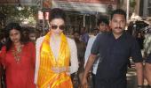 PIX: Deepika Padukone, Jaya Prada visit Siddhivinayak temple