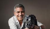 Cuteness alert! George Clooney and Einstein