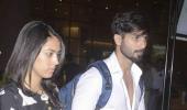 PIX: Shahid and Mira Rajput arrive in Mumbai