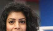 PIX: Marigold Hotel actress Tina Desai visits Rediff