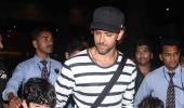 Spotted: Hrithik Roshan and sons at the Mumbai airport