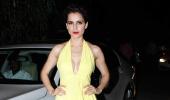 PIX: Kangana parties with Raveena, Dhanush