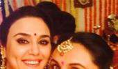 'Pregnant doll' Rani Mukerji parties with Preity Zinta