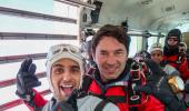 PIX: Sidharth goes sky diving in New Zealand