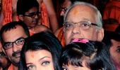 PIX: Aishwarya-Aaradhya, Vidya Balan visit Ganpati pandal