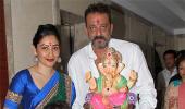 PIX: Salman, Kapoors, Sanjay Dutt's Ganpati Visarjan