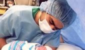 PIX: Veena Malik gives birth to baby girl