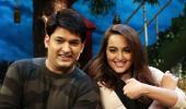 PIX: Sonakshi ties a rakhi to Kapil Sharma