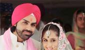 PIX: TV actors Hunar Hale-Mayank Gandhi get married