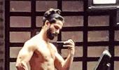 Shahid's makeshift gym for Padmavati