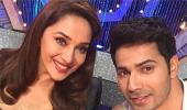 Varun, Jacqueline promote Dishoom on Madhuri's show