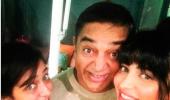 Kamal and his daughters in the US for Sabaash Naidu