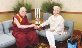 Lady Gaga meets the Dalai Lama