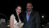 PIX: Sanjay Dutt, Manyata at a wedding