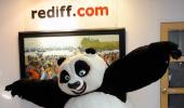 PIX: Kung Fu Panda visits Rediff office!