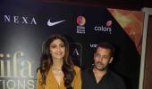 PIX: Salman Khan, Shilpa Shetty get ready for IIFA