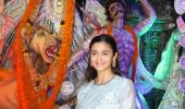 PIX: Kajol, Alia celebrate Durga puja