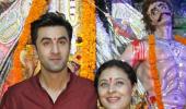 PIX: Ranbir Kapoor celebrates Durga puja