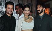 PIX: Anil Kapoor celebrates Diwali with Sonam, Harshvardhan