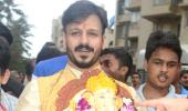 PIX: Vivek Oberoi bids adieu to Ganpati