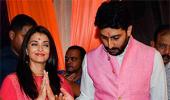 PIX: Abhishek-Aishwarya seek Ganpati's blessings