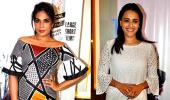 PIX: Richa Chadha, Swara Bhaskar watch a Punjabi film