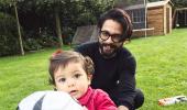 Shahid's playtime with Misha