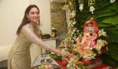 PIX: Tamannaah, Tiger, Govinda welcome Lord Ganesha