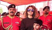 PIX: Kangana Ranaut meets BSF jawans