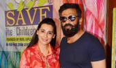 PIX: Suniel-Mana Shetty host charity event; Mandira, Madhoo attend